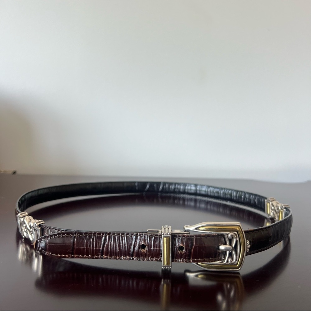 Vintage Brighton - Reversible Leather Belt - Brown & Black Sides - Women’s 32